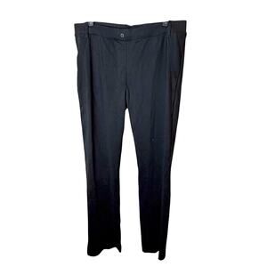 NWT Yogipace XL Black Wide Leg Yoga Pants High Rise Stretch Casual Office Siren